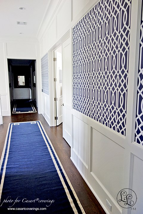 Libby Langdon Navy Day Theme with Groovy Gate Design, Holiday House Hamptons on Slipcovers for your walls, casartblog