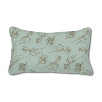 Casart Decor Quill Pillow in Sage and Cinnamon