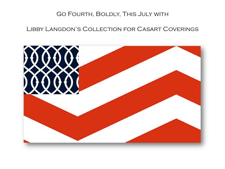 Libby Langdon, designs as American Flag composite, as seen on Slipcovers for your walls, casartblog