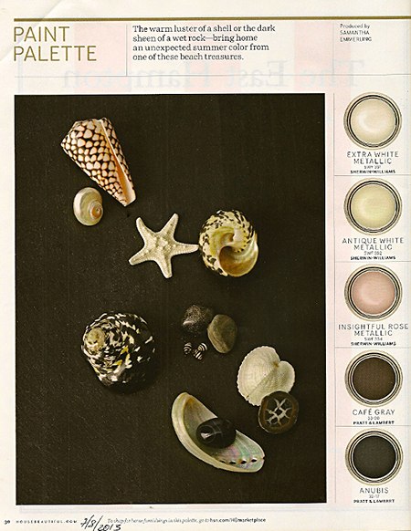 House Beautiful Seashells from the seashore are inspiration on casartblog