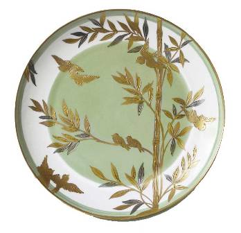 birds of a feather design on Envol porcelain dinner plate by Alberto Pinto on casartblog