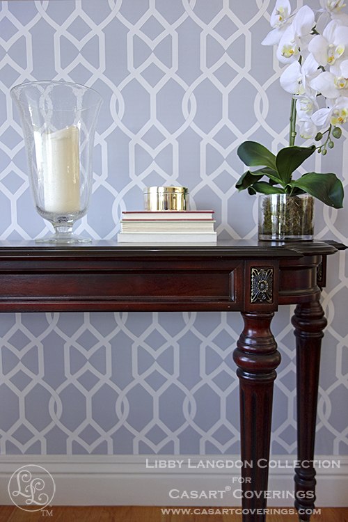 Libby Langdon Groovy Gate Steel Gray for Casart covering