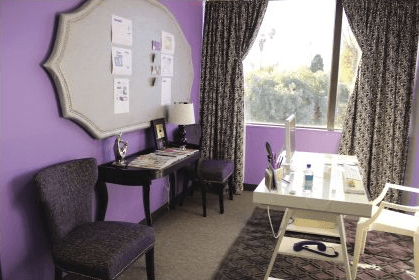 Office stylist work space on Slipcovers for your walls casartblog