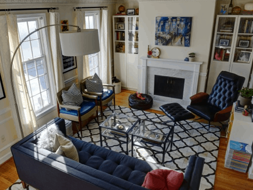 Huerta apt_Bill O'Leary WP on Slipcovers for your walls, casartblog