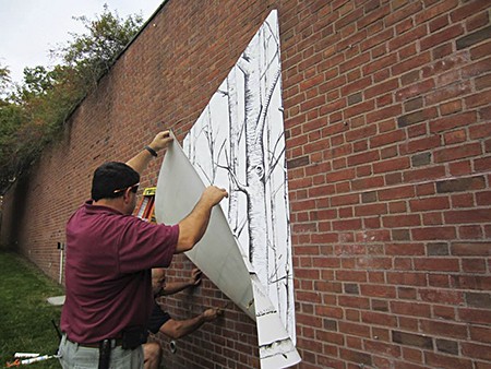 InkDwell_Installing Casart on Slipcovers for your walls