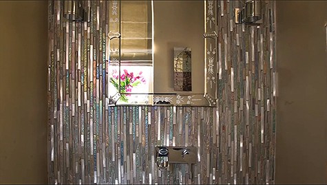 Vertical Mosaic Tile_Design House on Slipcovers for your walls, casartblog