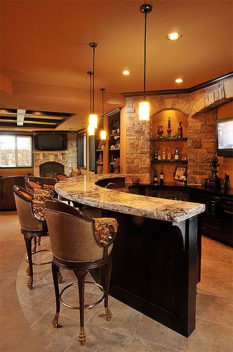 Basements and Beyonds via Houzz Basements and Beyonds man cave interior design via Houzz on casartblog
