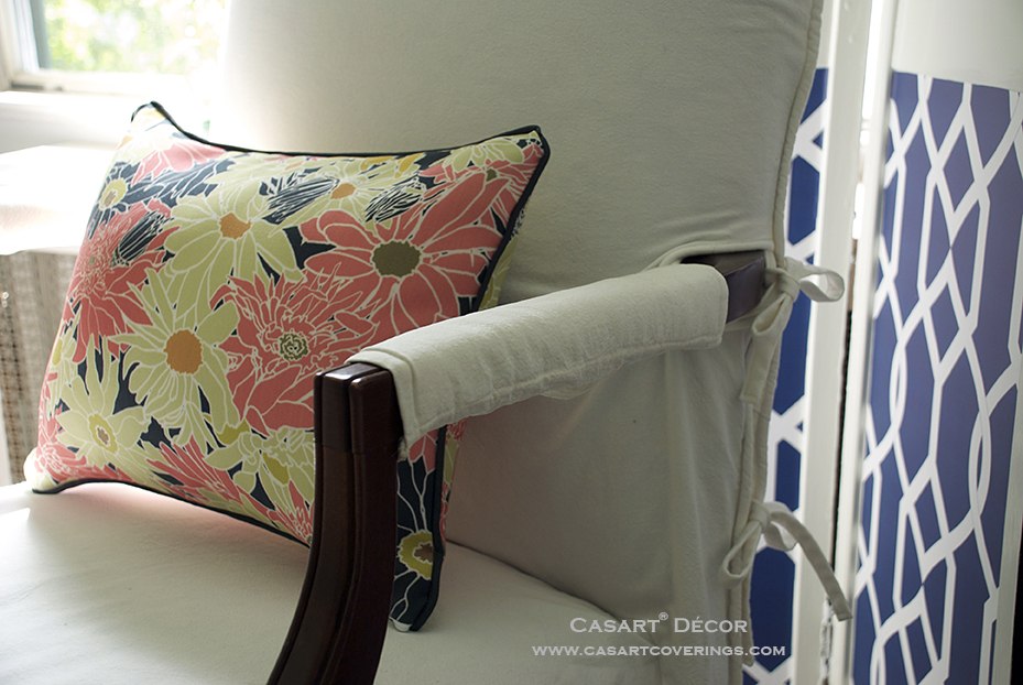 Casart Multi Flower Power Pillow_ Libby Langdon Gate Screen_detail