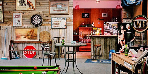 Jasper-White-Sheds man cave on Lost at E Minor featured on casartblog