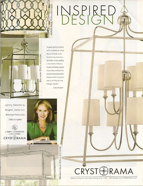 Libby Langdon Lighting Design for Crystorama show similarity to wallcovering on Slipcovers for your walls, casartblog
