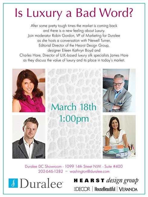 Duralee Discussion DC Design Center event on casartblog