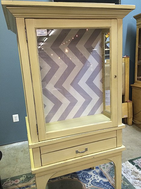Casart coverings, Evolution Home, Libby Langdon Chic Chevron, Cabinet furniture transformation