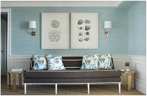 Meg Braff Designs_grasscloth wallpaper_on Slipcovers for your walls, casartblog