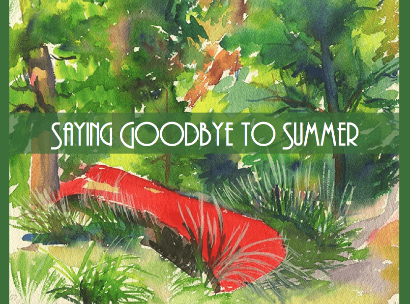 Casart Katherine Collection Red Canoe temporary wallpaper on casartblog gone fishing for summer