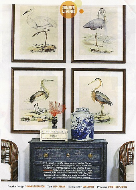 Summer Thornton uses heron prints to make a visual statement_casartblog