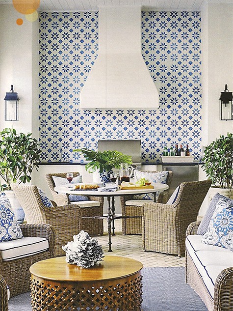 Summer Thornton uses patterned tile feature wall to make a visual statement_casartblog