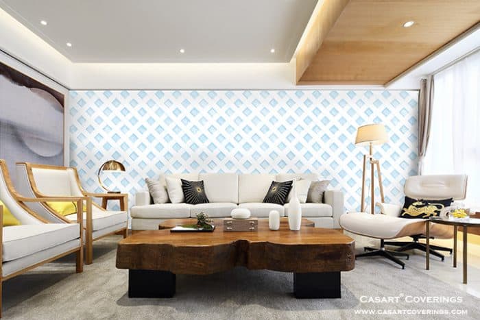 Full Asian Inspired Rm Cerulean Casart Coverings Lattice removable wallpaper Vignette_casartblog