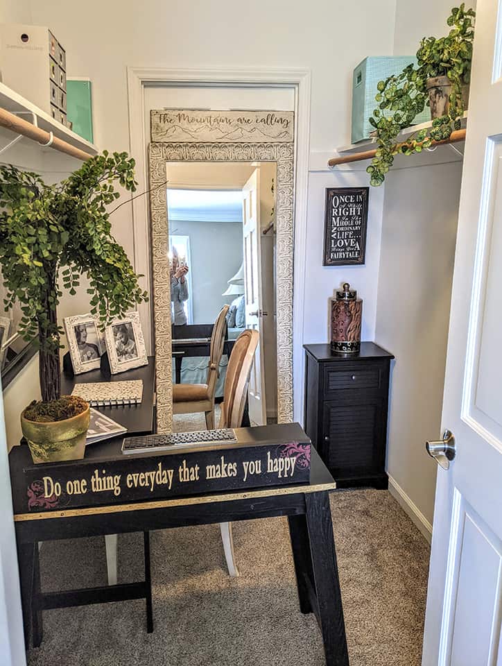 A Designers Touch by Lauren Brown closet office conversion on casartblog