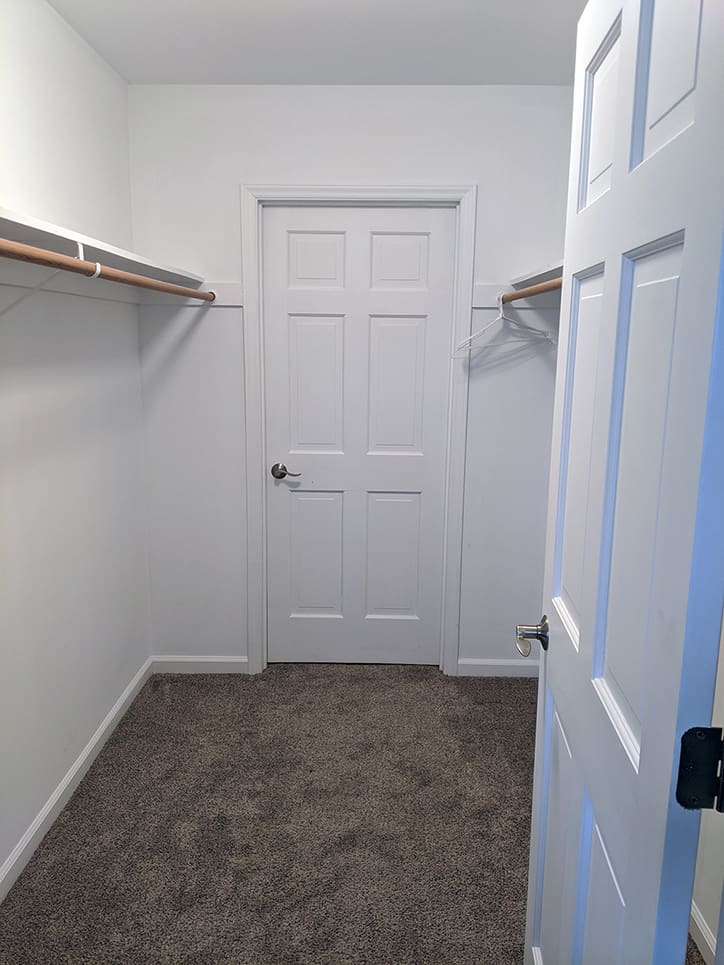 A Designers Touch by Lauren Brown Closet before office conversion on casartblog