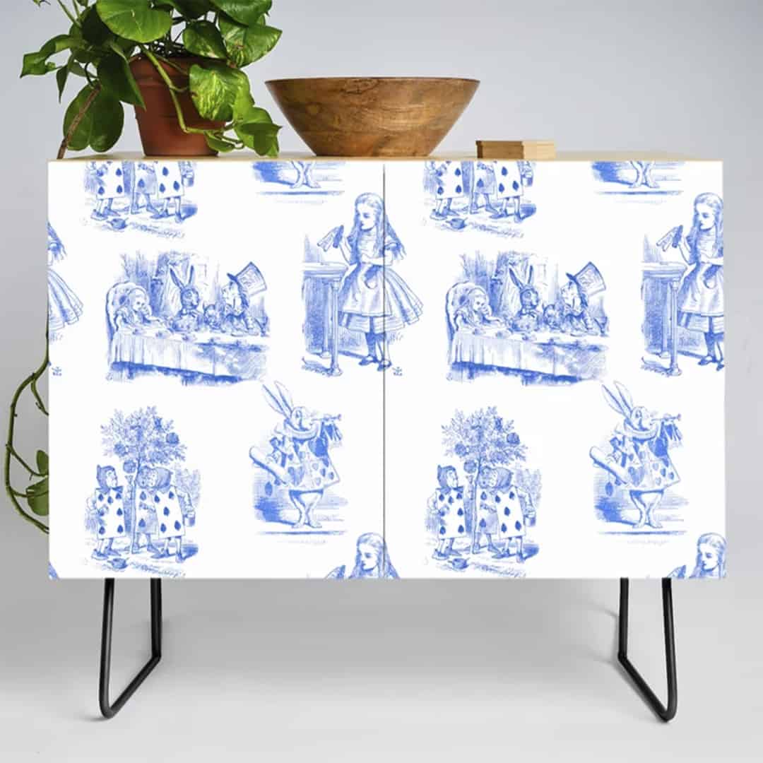 Casart Credenza Alice Toile Blue White_S6