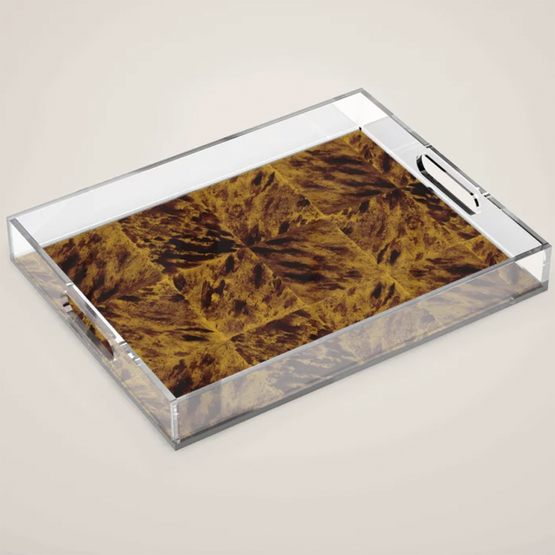 Casart Acrylic Tray Tortoiseshell 2 Natural for Organization Strategies_casartblog