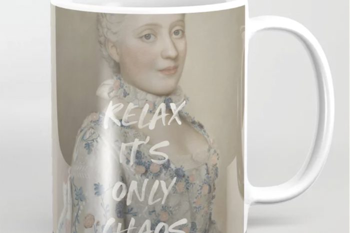 Society6 Relax It's Only Chaos Mug_casartblog