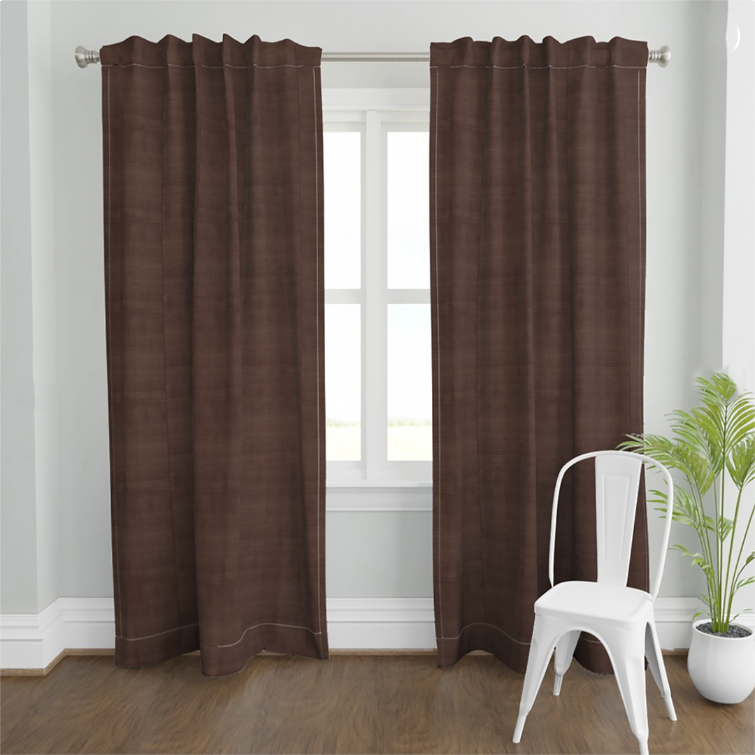 Casart Curtains Faux Linen Coffee Drk Brown_casartblog