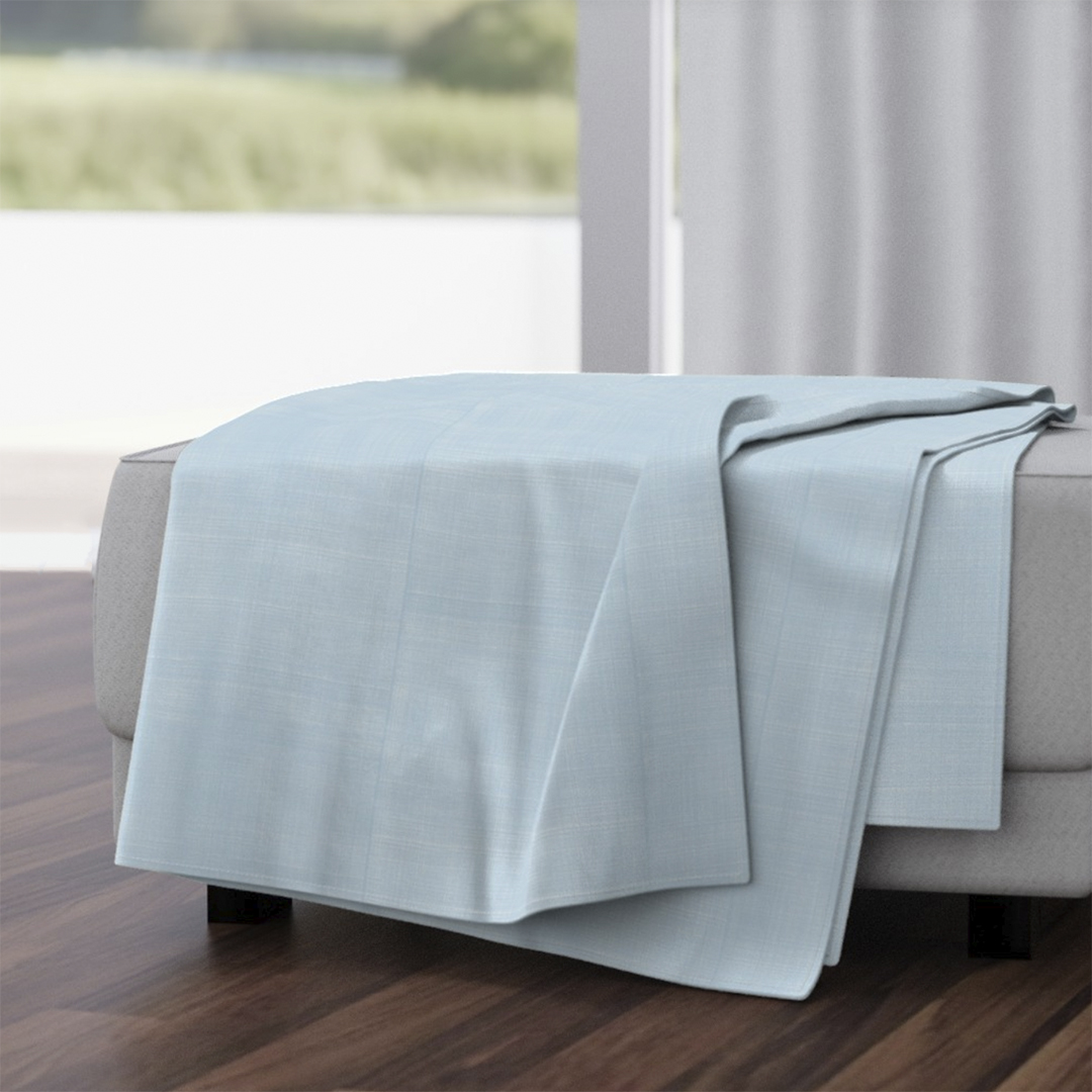 Casart Blanket_Faux Linen Light Blue_casartblog