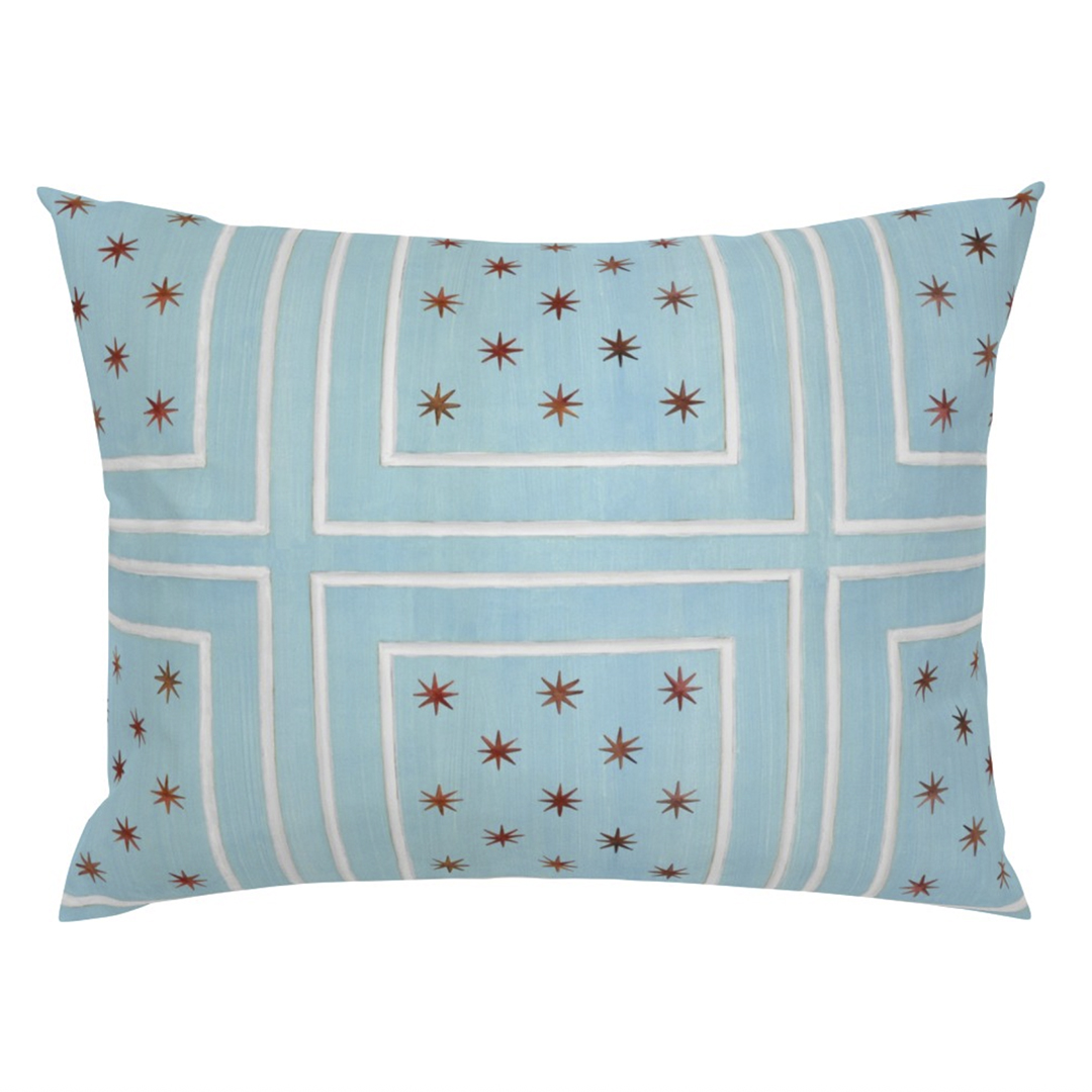 Casart Rect Pillow Sham_Fx Panels Lt Blue White Red Stars_casartblog