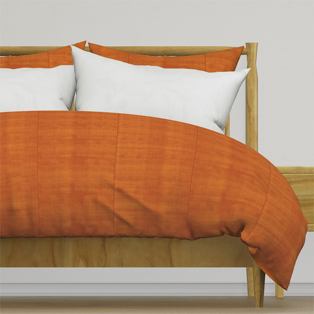 Casart Duvet Cover Faux Linen Orange_Spf_w on casartblog