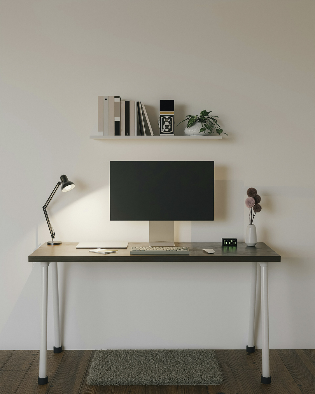 Cozy Computer Study Nook Wall Photo by Pramod Tiwari via unsplash_casartblog