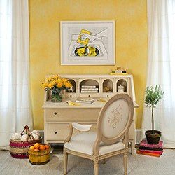 Casart Coverings Drysdale-yellow Colorwash removable wallpaper