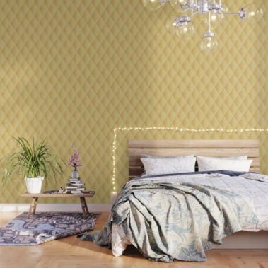 Casart removable Wallpaper Room Harlequin Beeswax Yellow