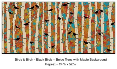 Casart Black Birds Beige Birch Maple_10