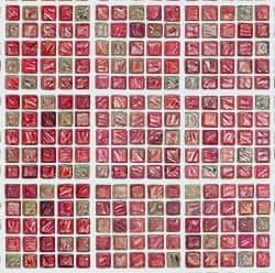 Casart_Red Faux Glass Clear Grout Tile_7-b_Architectural
