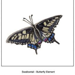 Casart_Swallowtail Butterfly Detail_17x