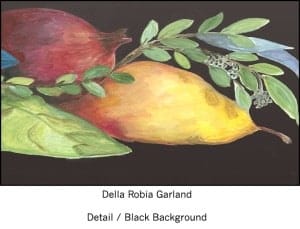 Casart coverings Della Robbia Black 2x Detail