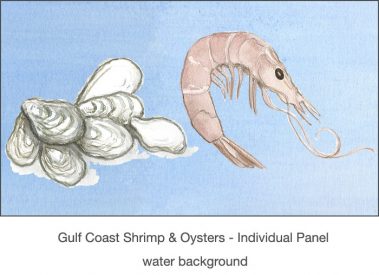 Casart_Gulf Coast Shrimp Oysters water_2x