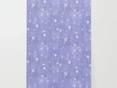 Casart Fireflies Removable Wallpaper Roll Lavender Night_S6