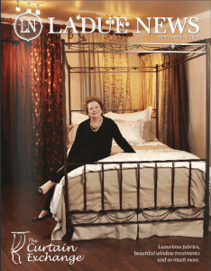 Ladue News Magazine cover Libby Langdon Collection for Casart coverings_press