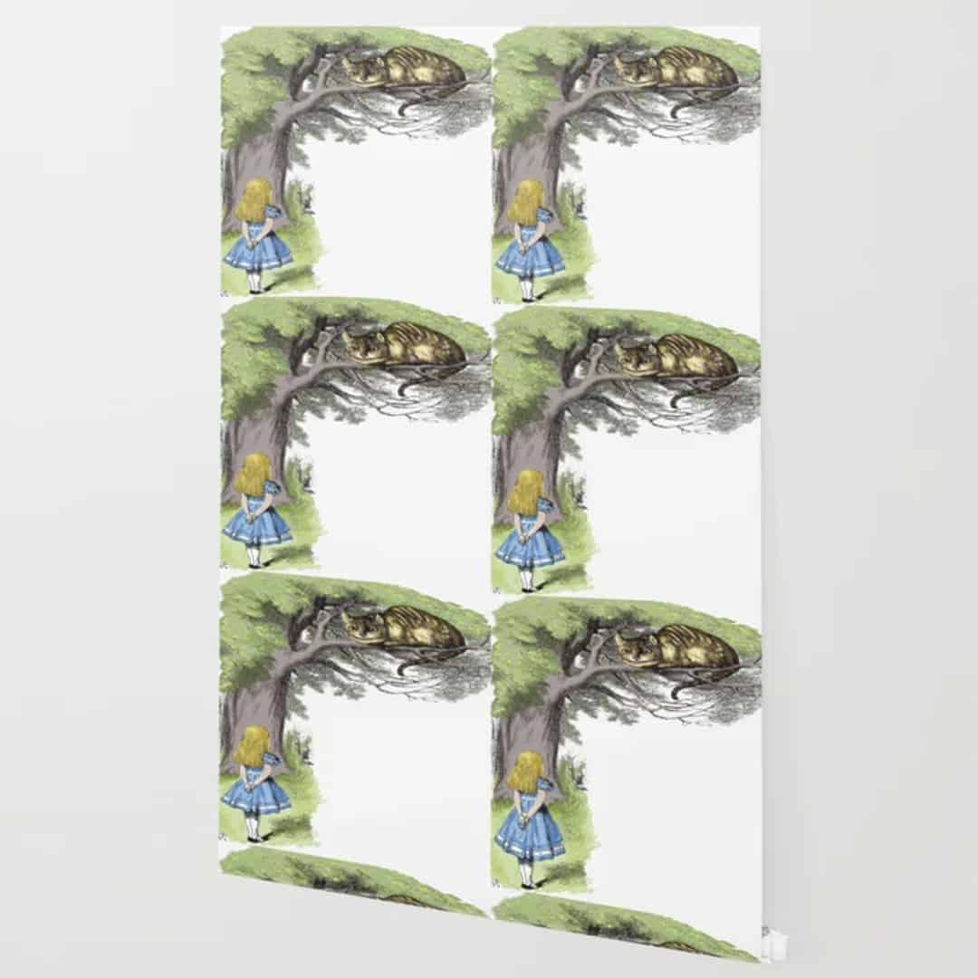 Casart Removable Wallpaper Alice in Wonderland Topper Pattern_S6