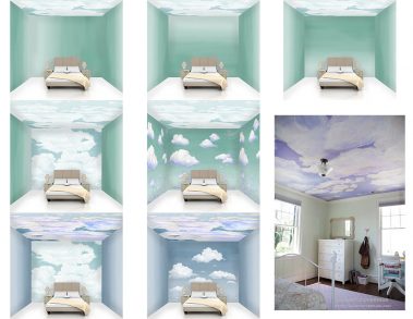Casart coverings Cloud Room Composite_temporary wallpaper