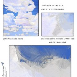 Casart coverings_Cumuloninbus_Wall Cloud Daylight Sample_temporary wallpaper