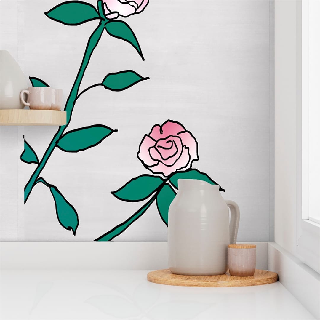 Casart Chinoiserie Panael 3b Colored Gray Raw Silk Wallpaper Kitchen