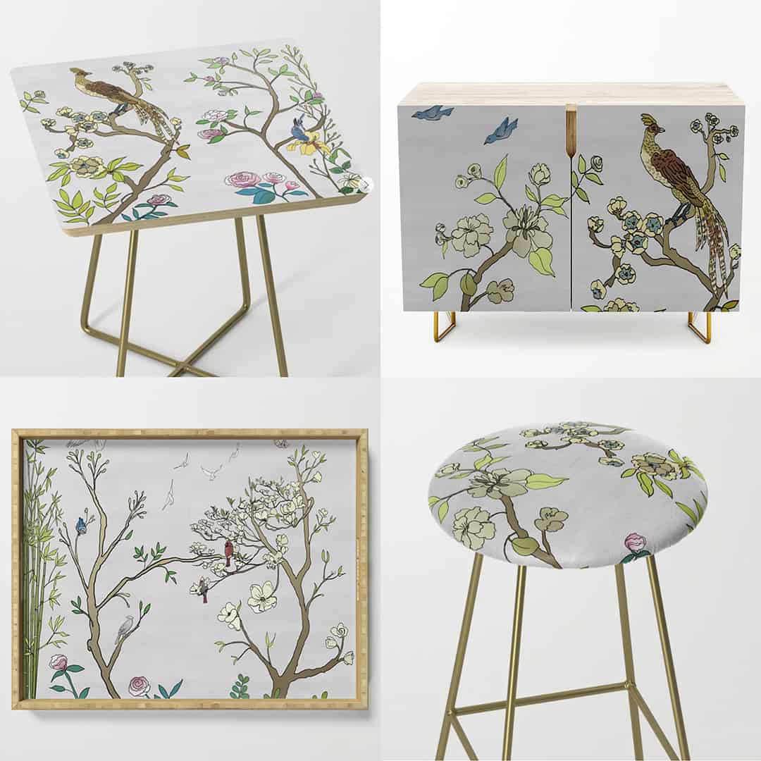 Casart Chinoiserie Coordinating Furniture and Decor
