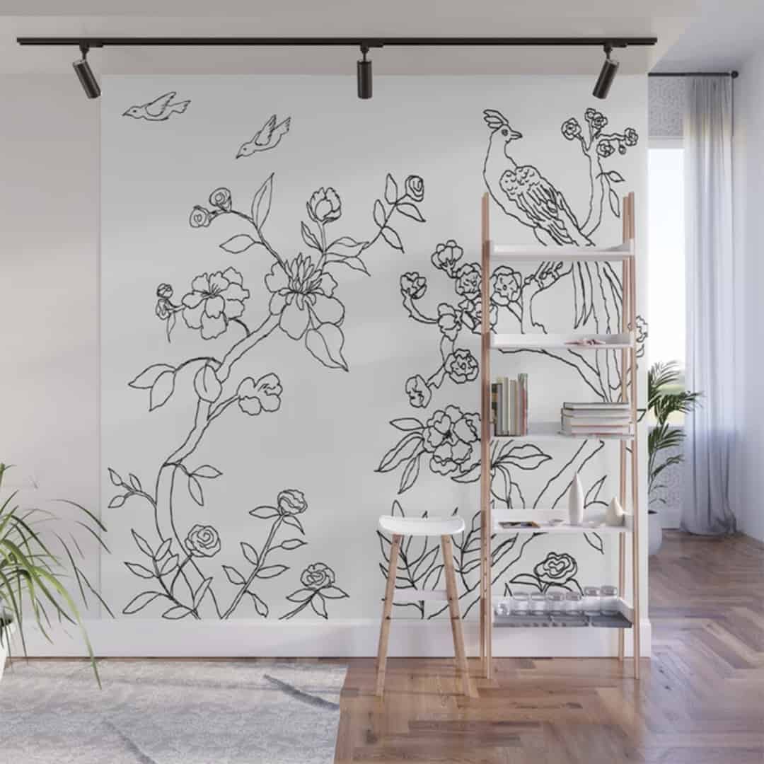 Casart Wall Mural Chinoiserie 3-4 Panels Contour_S6
