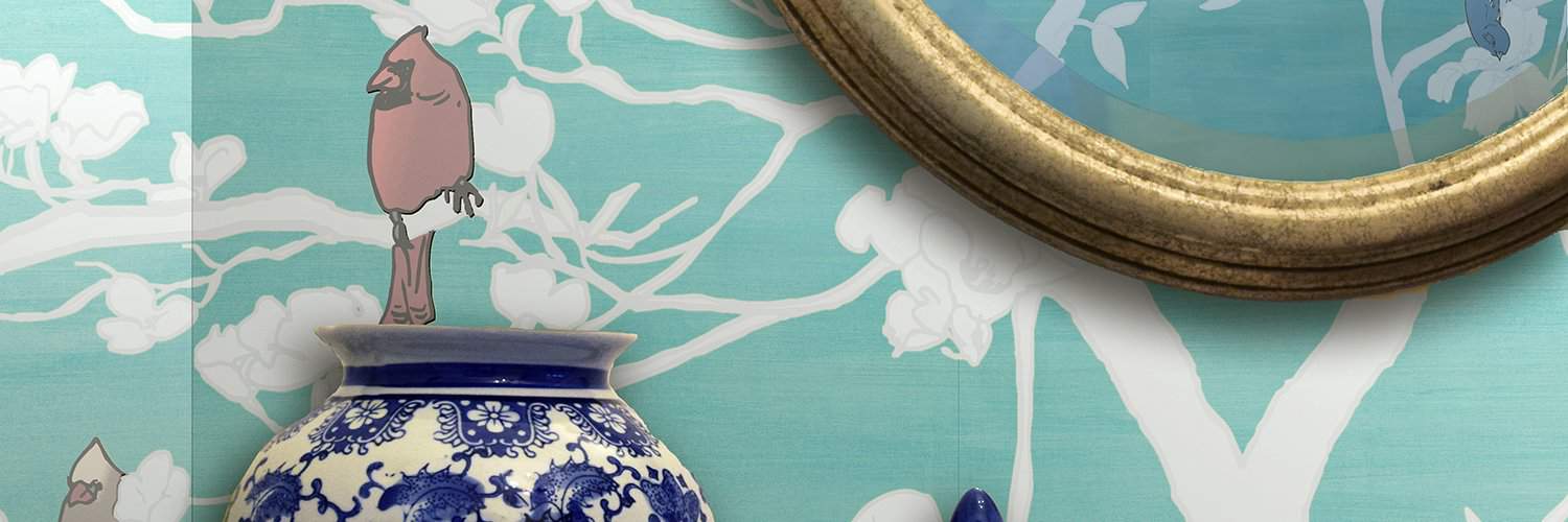 Casart Chinoiserie removable, reusable wallpaper