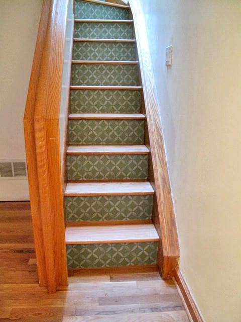 Stairs After Custom XOXO Casart wallcovering