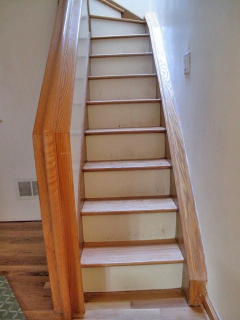 Stairs Before Custom Casart wallcovering