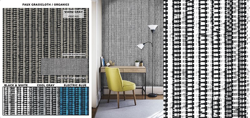 Casart Coverings faux Grasscloth home page feature content